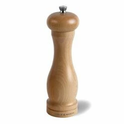 Cole & Mason A8 Beech Precision Salt Mill - Premium Adjustable Grinder for Perfect Seasoning