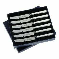 Arthur Price Of England Sovereign Silver Set Of Six Tea Knives Harley - Luxury Cutlery