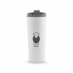 Herdy Yan Travel Mug - Insulated Stainless Steel Coffee Cup with Lid - 350ml