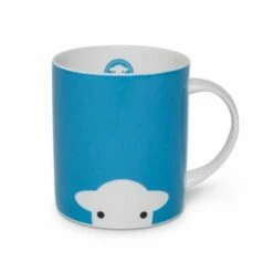 Herdy Mug Peep Blue - Premium Ceramic Coffee Mug with Handle, 350ml