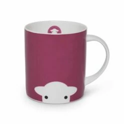 Herdy Mug Peep Pink - Stylish Ceramic Cup for Tea & Coffee - 350ml