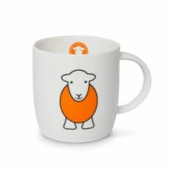 Herdy Mug Yan Orange - Premium Ceramic Coffee Mug with Handle, 350ml