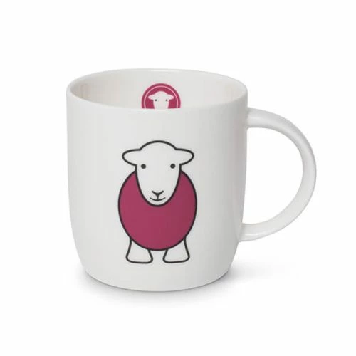 Herdy Mug Yan Pink - Stylish Ceramic Cup for Tea & Coffee - 350ml 3 Herdy Mug Yan Pink - Stylish Ceramic Cup for Tea & Coffee - 350ml
