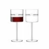 LSA Horizon Red Wine Glass 390ml Clear & Cut Set Of Two - Elegant Drinkware for Wine Enthusiasts -HARTS OF STUR Sales HR03 G1614 14 333 LSA Horizon Red Wine Glass 390ml Clear Cut Set Of 2