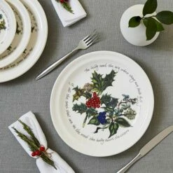 Portmeirion The Holly & The Ivy 25cm Dinner Plate - Festive Tableware 7 Portmeirion The Holly & The Ivy 25cm Dinner Plate - Festive Tableware -HARTS OF STUR Sales HV05055 The Holly And The Ivy by Portmeirion Plate 10 Inch Single 2