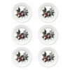 Portmeirion The Holly & The Ivy Set of 6 20cm Plates - Festive Tableware -HARTS OF STUR Sales HV05075X6 The Holly And The Ivy by Portmeirion Plate 8 Inch Set of 6