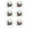 Portmeirion The Holly & The Ivy Set of 6 Side Plates | Festive Tableware -HARTS OF STUR Sales HV05095X6 The Holly And The Ivy by Portmeirion Plate 6 Inch Set of 6