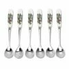 Portmeirion The Holly & The Ivy Set of 6 Tea Spoons - Elegant Cutlery for Tea Lovers -HARTS OF STUR Sales HV1101 The Holly And The Ivy by Portmeirion Tea Spoons Set of 6