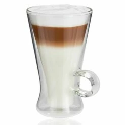 Judge Duo Grande Latte Macchiato Glass Set - 320ml, Set of 2 - Elegant Drinkware for Coffee Lovers