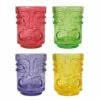 Bar Bespoke Coloured Tiki Shot Glasses 4 Pack - Vibrant Drinkware for Cocktails & Parties -HARTS OF STUR Sales JERBSTKSG4 Bar Bespole Coloured Tiki Shot Glasses
