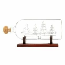 Bar Originale Ship In A Bottle Decanter - Elegant Glass Decanter for Wine & Spirits -HARTS OF STUR Sales JERDCSIAB Bar Originale Ship In A Bottle Decanter 2