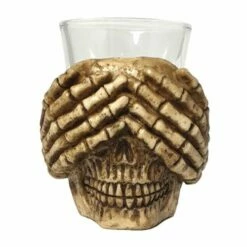 Bar Bespoke Drink No Evil Shot Glasses - Set of 4, Premium Quality, Unique Design -HARTS OF STUR Sales JERSGDNE3 Bar Bespoke Drink No Evil Shot Glasses 2