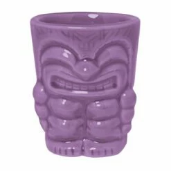 Bar Bespoke Ceramic Tiki Shots 4 Pack - Tropical-Themed Drinkware for Cocktails & Spirits -HARTS OF STUR Sales JERTKSG4 Bar Bespoke Ceramic Tiki Shot Glasses New 3 1