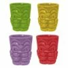 Bar Bespoke Ceramic Tiki Shots 4 Pack - Tropical-Themed Drinkware for Cocktails & Spirits 1 Bar Bespoke Ceramic Tiki Shots 4 Pack - Tropical-Themed Drinkware for Cocktails & Spirits -HARTS OF STUR Sales JERTKSG4 Bar Bespoke Ceramic Tiki Shot Glasses New 1