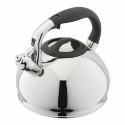 Judge Stove Top Whistling Kettle, 3L - Classic Stainless Steel Tea Kettle for Gas & Electric Hobs