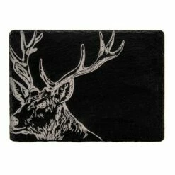 The Just Slate Company Stag Slate Cheese Board - Elegant Serveware for Cheese Lovers