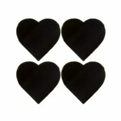 Set of 4 Heart Slate Coasters by The Just Slate Company | Elegant Tableware for Home & Gifts