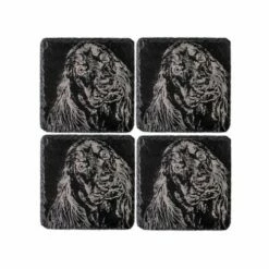 Set of 4 Cocker Spaniel Slate Coasters by The Just Slate Company | Elegant Tableware
