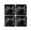 Set of 4 Kissing Hares Slate Coasters by The Just Slate Company | Elegant Tableware -HARTS OF STUR Sales JSCS4KH Just Slate Company Kissing Hares Slate Coasters