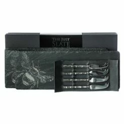 Set of 4 Bee Mini Cheese Board & Knife Sets by The Just Slate Company | Elegant Serveware 7 Set of 4 Bee Mini Cheese Board & Knife Sets by The Just Slate Company | Elegant Serveware -HARTS OF STUR Sales JSMCBSB Just Slate Company Bee Cheese Board Knife Set 1