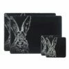 The Just Slate Company Hare Slate Coaster & Placemat Set - Elegant Tableware for Home Decor -HARTS OF STUR Sales JSPMCH Just Slate Company Hare Slate Coaster Place Mat Set