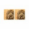 Set of 2 Cockapoo Oak Coasters by The Just Slate Company - Premium Tableware -HARTS OF STUR Sales JSSOC2CP Just Slate Company Cockapoo Oak Coasters