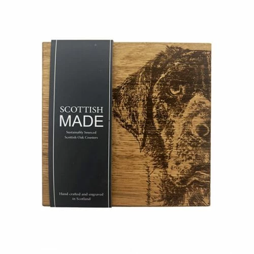 Set of 2 Labrador Oak Coasters by The Just Slate Company - Premium Tableware 4 Set of 2 Labrador Oak Coasters by The Just Slate Company - Premium Tableware - Image 2