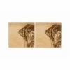 Set of 2 Labrador Oak Coasters by The Just Slate Company - Premium Tableware