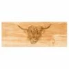 Highland Cow Large Oak Serving Board by The Just Slate Company - Elegant Serveware for Dining & Entertaining 2 Highland Cow Large Oak Serving Board by The Just Slate Company - Elegant Serveware for Dining & Entertaining -HARTS OF STUR Sales JSSOLSBHC Just Slate Company Highland Cow Large Oak Serving Board