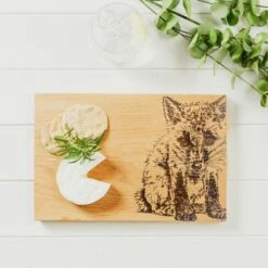 The Just Slate Company Fox 30cm Oak Serving Board - Premium Wooden Serveware for Charcuterie & Cheese -HARTS OF STUR Sales JSSOSB30NF Just Slate Company Fox Oak Serving Board 1
