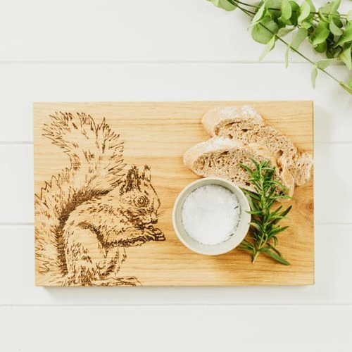 The Just Slate Company Squirrel 30cm Oak Serving Board - Elegant Serveware for Dining & Entertaining 4 The Just Slate Company Squirrel 30cm Oak Serving Board - Elegant Serveware for Dining & Entertaining - Image 2