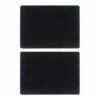 Set of 2 Rectangular Slate Placemats by The Just Slate Company - Elegant Tableware for Dining -HARTS OF STUR Sales JSTMR2B Just Slate Company Rectangular Slate Place Mats