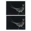 Set of 2 Pheasant Slate Placemats by The Just Slate Company | Elegant Table Mats for Dining -HARTS OF STUR Sales JSTMR2PH Just Slate Company Pheasant Slate Place Mats