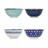 KitchenCraft 15cm Blue Bowl Set of 4 - Durable Tableware for Everyday Use -HARTS OF STUR Sales KCBOWL15PK4BLU Kitchen Craft 15cm Bowl Set of 4 Blue