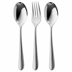 Robert Welch Kingham Bright 3-Piece Serving Set - Stainless Steel Cutlery