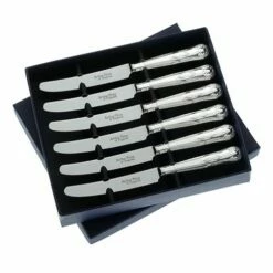 Arthur Price Of England Sovereign Stainless Steel Set Of Six Tea Knives Kings - Premium Cutlery Set