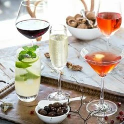 Maxwell & Williams Vino Set Of 6 180ml Flute Glasses - Elegant Gift Boxed Drinkware -HARTS OF STUR Sales KK3015 Maxwell And Williams Vino Set Of 6 180Ml Flute Glasses Gift Boxed 2