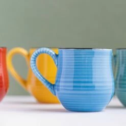 La Cafetiere Espresso Mug Set Of 4 Brights - Colourful Coffee Cups for Espresso & Cappuccino -HARTS OF STUR Sales LCBRESPRESS4PC La Cafetiere Espresso Mug Set Of 4 Brights 3