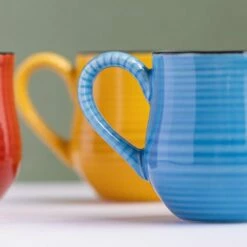 La Cafetiere Espresso Mug Set Of 4 Brights - Colourful Coffee Cups for Espresso & Cappuccino -HARTS OF STUR Sales LCBRESPRESS4PC La Cafetiere Espresso Mug Set Of 4 Brights 4