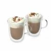 La Cafetiere Double Walled Hot Chocolate Mug Set Of 2 - Insulated Coffee Mugs for Hot & Cold Drinks -HARTS OF STUR Sales LCDWHCMUG2PC La Cafetiere Double Walled Hot Chocolate Mug Set Of 2