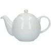 London Pottery Globe 6 Cup Teapot White | Classic White Teapot for Tea Lovers -HARTS OF STUR Sales LP30110 London Pottery Globe 6 Cup Teapot White
