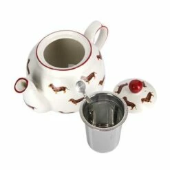London Pottery Farmhouse Dog 4 Cup Teapot with Infuser - Perfect for Tea Lovers -HARTS OF STUR Sales LPFHTPOT4DOG London Pottery Farmhouse 4 Cup Teapot Dog 1