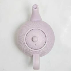 London Pottery Globe Dusty Lilac 4 Cup Textured Teapot - Elegant Tea Brewing -HARTS OF STUR Sales LPGLTPOT4TXPUR London Pottery Globe 4 Cup Teapot Textured Purple 3