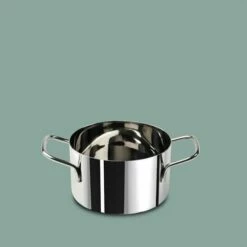 W.M.Bartleet & Sons Mini Stainless Steel Casserole Dish 10cm - Compact Serveware for Elegant Dining