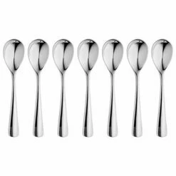 Robert Welch Malvern Bright Coffee Spoon 8 Piece Set - Premium Stainless Steel Cutlery