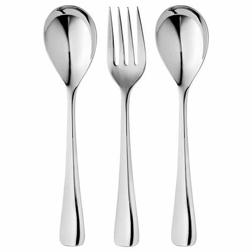 Robert Welch Malvern Bright 3-Piece Serving Set - Stainless Steel Cutlery for Dining & Entertaining 3 Robert Welch Malvern Bright 3-Piece Serving Set - Stainless Steel Cutlery for Dining & Entertaining