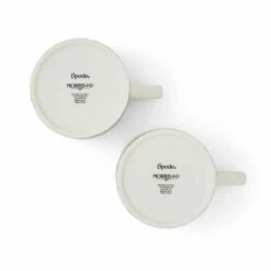 Morris & Co Blackthorn & Golden Lily Set of 2 Mugs - Elegant Drinkware -HARTS OF STUR Sales MCOH8726XG Morris And Co Set of 2 Blackthorn And Golden Lily Mugs 2