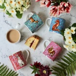 Katie Alice Forest Fling Deer Mug - Elegant Ceramic Coffee Cup with Deer Design 12 Katie Alice Forest Fling Deer Mug - Elegant Ceramic Coffee Cup with Deer Design -HARTS OF STUR Sales MGL005D Katie Alice Forest Fling Deer Mug 4