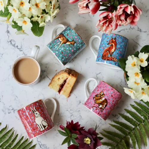 Katie Alice Forest Fling Hare Mug - Elegant Ceramic Coffee Cup with Hare Design, Perfect for Tea & Coffee Lovers 6 Katie Alice Forest Fling Hare Mug - Elegant Ceramic Coffee Cup with Hare Design, Perfect for Tea & Coffee Lovers - Image 4