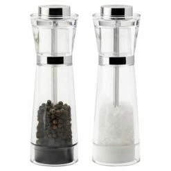 English Tableware Company Tucana Salt & Pepper Mill Set - Premium Stainless Steel Grinders